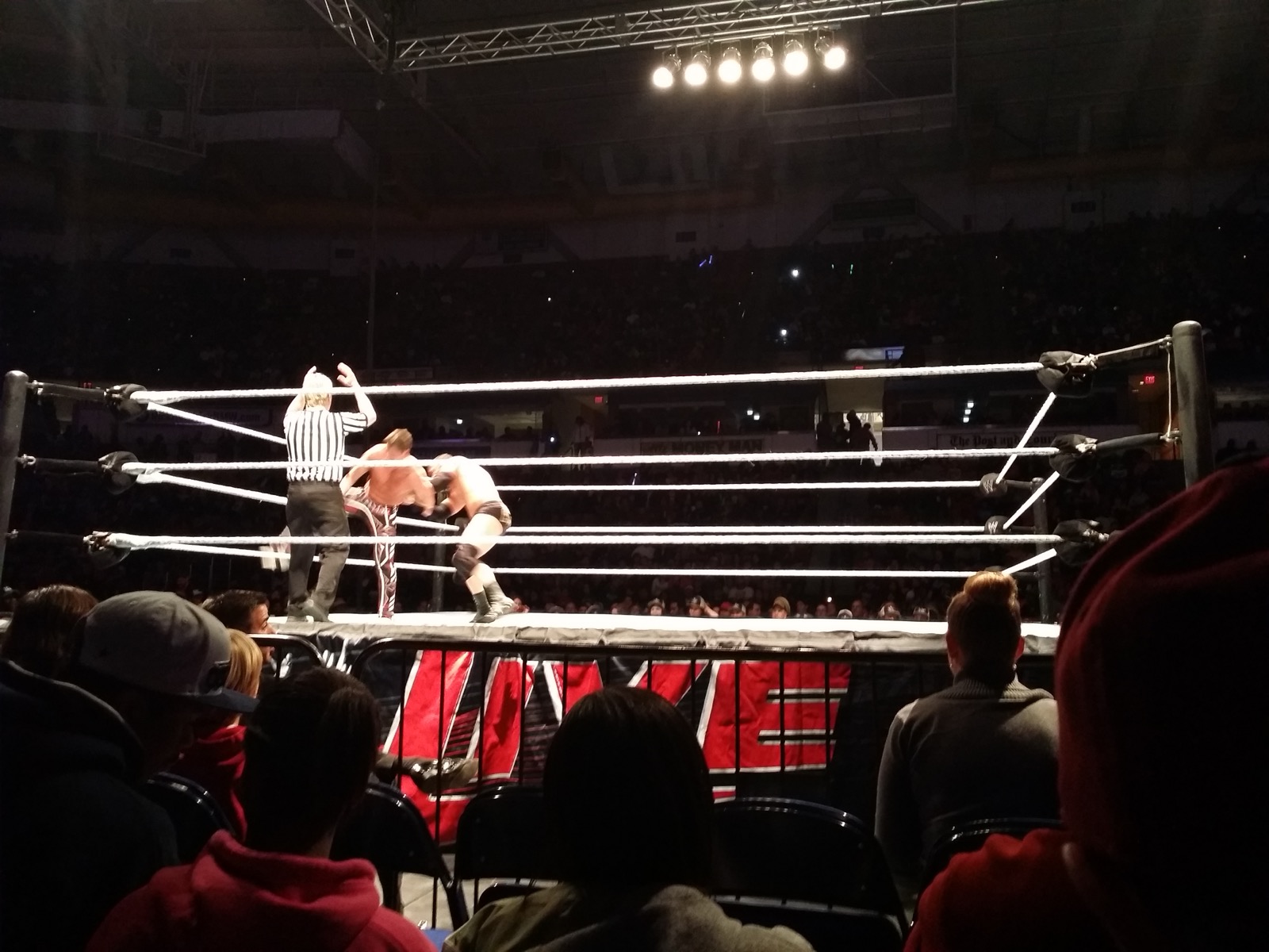 Main event from the front row