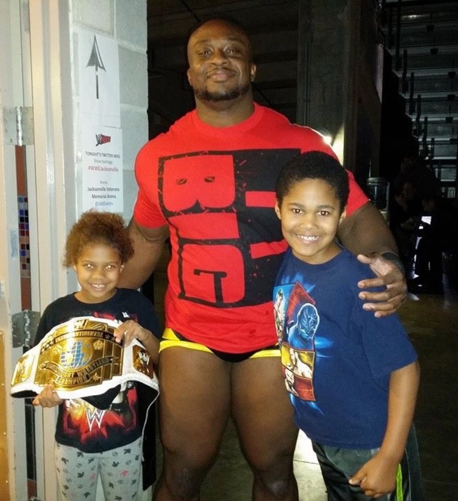 Big E with Kip's kids